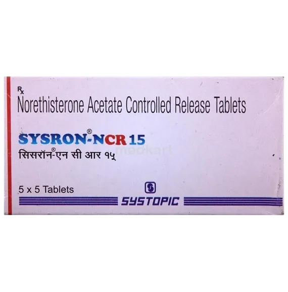 sysron ncr 15mg tablet 5's